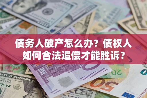 北京债务人破产怎么办？债权人如何合法追偿才能胜诉？