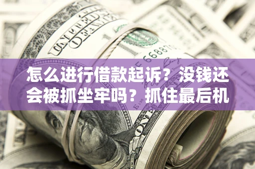 北京怎么进行借款起诉？没钱还会被抓坐牢吗？抓住最后机会！