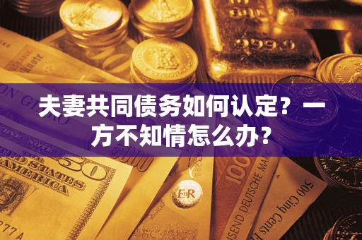 北京夫妻共同债务如何认定？一方不知情怎么办？
