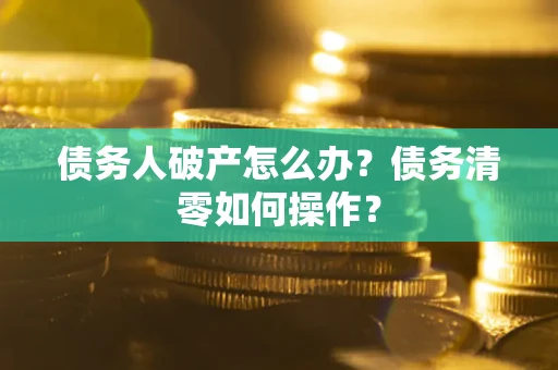 北京债务人破产怎么办？债务清零如何操作？