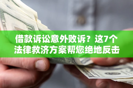 北京借款诉讼意外败诉？这7个法律救济方案帮您绝地反击！