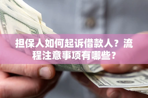 北京担保人如何起诉借款人？流程注意事项有哪些？